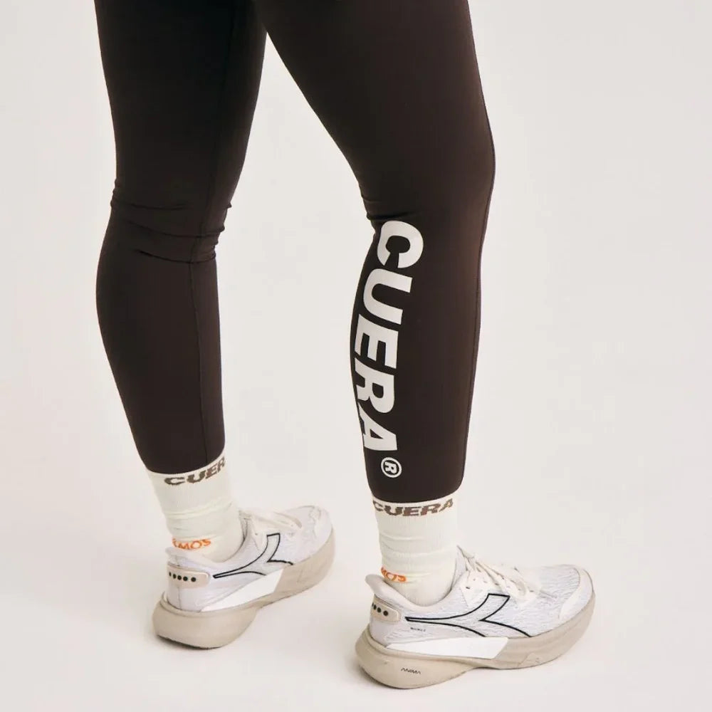 Cuera Active Logo Tights (Dark Brown)