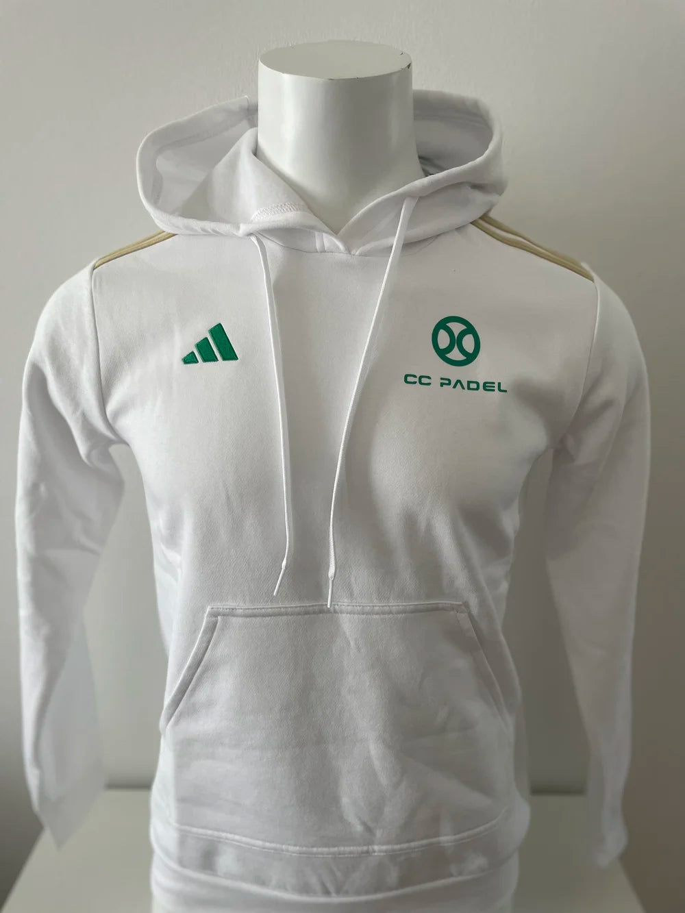 Men CC PADEL Hoodie Adidas Collection - White/Gold